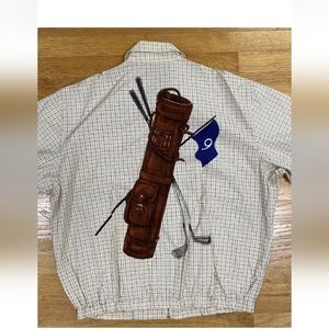 RARE Vintage Polo Ralph Lauren Golf Clubs and Bag Jacket 90s Back  Graphic